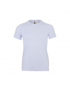 T-Shirt Adulto 100% Poliéster Bird Eye 130g Branco Tamanho M