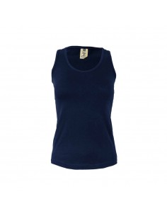 Top Alças Mulher 100% Algodão RingSpun 155g Navy Tam.M