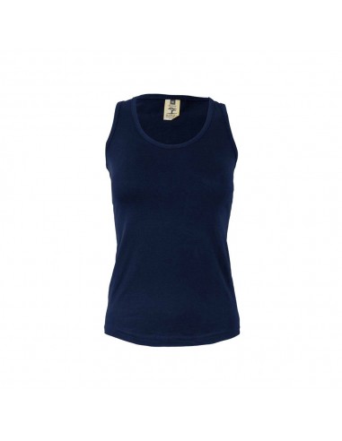 Top Alças Mulher 100% Algodão RingSpun 155g Navy Tam.M