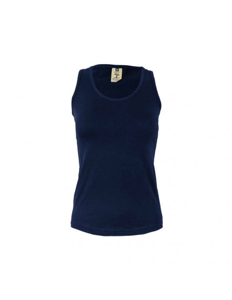 Top Alças Mulher 100% Algodão RingSpun 155g Navy Tam.M