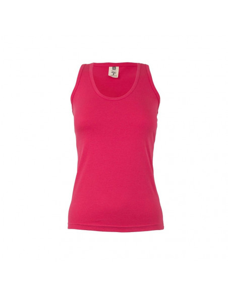 Top Alças Mulher 100% Algodão RingSpun 155g Fuchsia Tam.M