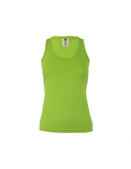 Top Alças Mulher 100% Algodão RingSpun 155g Lima Tam.L