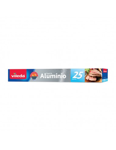 Rolo Alumínio Alimentar Vileda 25mts