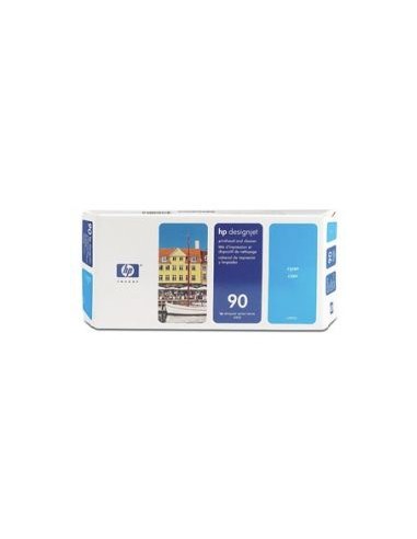 Cabeça Impressão + Kit Limpeza HP 90 Azul C5055A 400ml