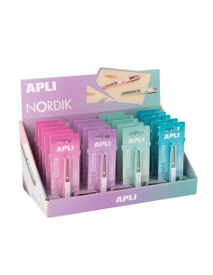 Cortante X-Acto Apli Mini Cutter Nordik Expositor 20un
