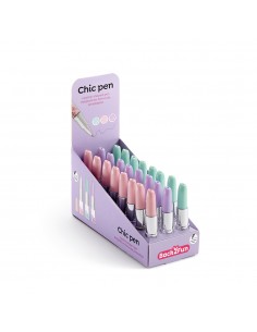 Esferográfica Batom Glitter Expositor 24un