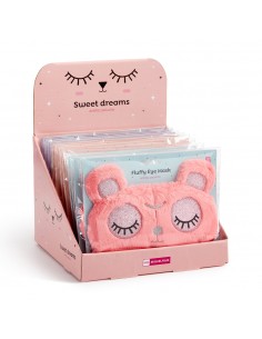 Máscara para Dormir Peluche Sweet Dreams Expositor 12un