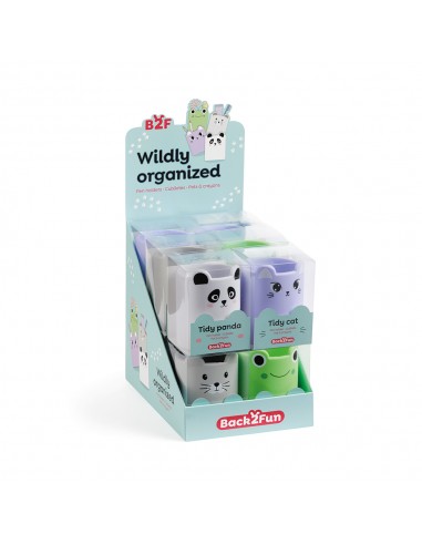 Porta Lápis Silicone Redondo Wildly Expositor 12un