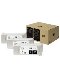 Pack Tinteiros HP 81 Preto C5066A 68ml