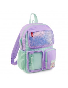 Mochila Infantil Turquesa e Lilás 17L