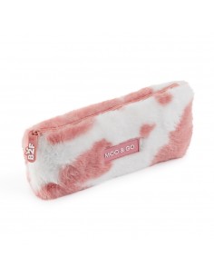 Estojo Peluche Moo/Go Rosa