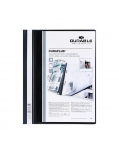 Classificador Capa Transparente Preto A4+ Durable Duraplus