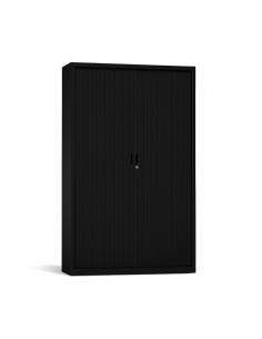 Armario Portas Persiana 4 Prateleiras 1000x420x1950 Preto