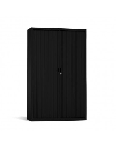 Armario Portas Persiana 4 Prateleiras 1000x420x1950 Preto