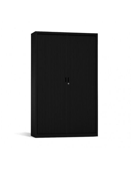 Armario Portas Persiana 4 Prateleiras 1000x420x1950 Preto