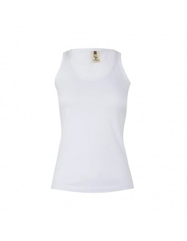Top Alças Mulher 100% Algodão RingSpun 155g Branco Tam.L