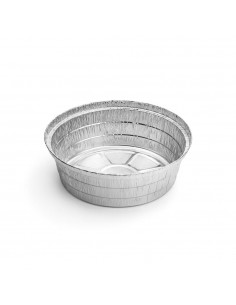 Embalagem Alimentar Alumínio 1400ml Redonda c/Tampa 100un