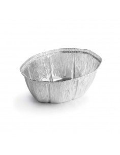 Embalagem Alimentar Alumínio 2400ml Oval c/Tampa 100un