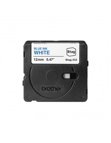 Fita Btag233 12mmx4mts Branco/Azul