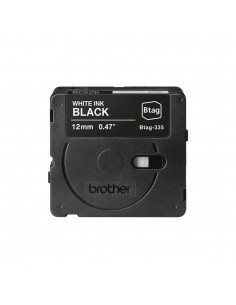 Fita Btag335 12mmx4mts Preto/Branco