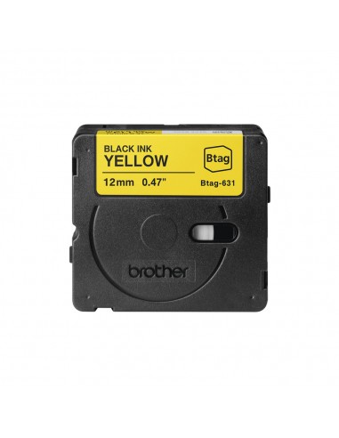 Fita Btag631 12mmx4mts Amarelo/Preto