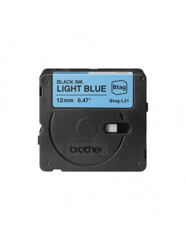 Fita Btagl31 12mmx4mts Azul Claro/Preto