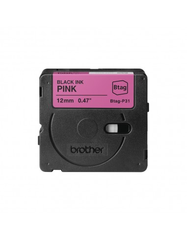 Fita Btagp31 12mmx4mts Rosa/Preto