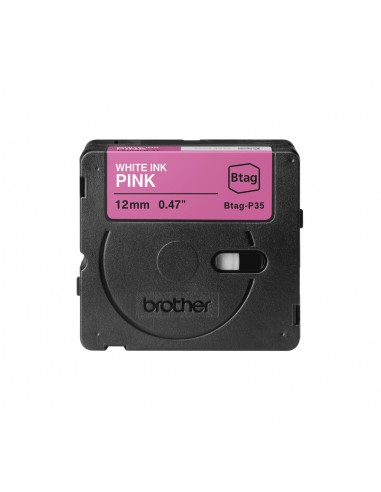 Fita Btagp35 12mmx4mts Rosa/Branco