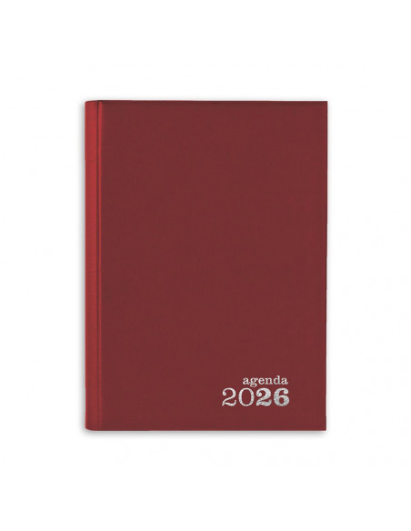 Agenda Diária 2026 Basic 140x200mm Vermelho