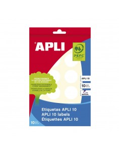 Etiquetas Redondas 25mm Branco Apli 1629 240un