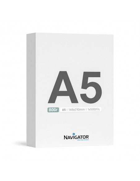 Papel 080gr Fotocopia A5 Navigator 148x210mm 1x500Fls