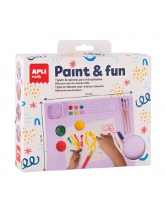 Tapete Lavável de Silicone para Pinturas Lilás