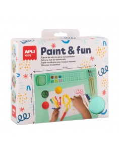 Tapete Lavável de Silicone para Pinturas Verde