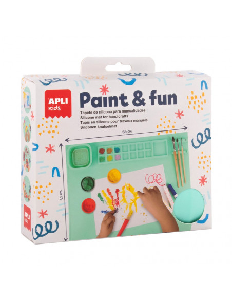 Tapete Lavável de Silicone para Pinturas Verde