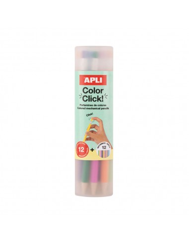 Lapiseiras Lápis de Cor Color Click Tubo 12un