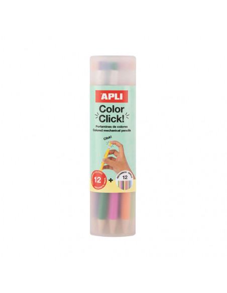 Lapiseiras Lápis de Cor Color Click Tubo 12un