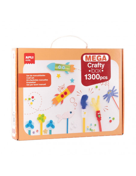 Kit Manualidades Mega Crafty Box 1300 Peças
