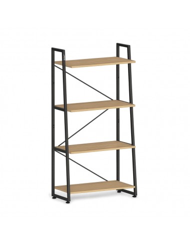 Estante 4 Prateleiras 70x30x134cm Carvalho Claro
