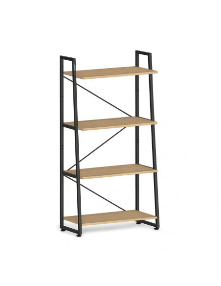 Estante 4 Prateleiras 70x30x134cm Carvalho Claro
