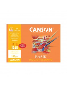 Papel Desenho A4 130gr Canson Basik Minipack 10Fls