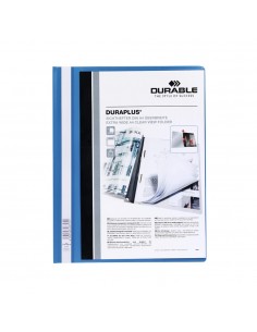 Classificador Capa Transparente Azul A4+ Durable Duraplus