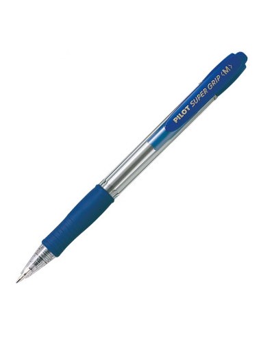 Esferográfica Pilot Super Grip M Retrátil Azul 1mm 1un