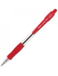 Esferográfica Pilot Super Grip F Retrátil Vermelho 0,7mm 1un