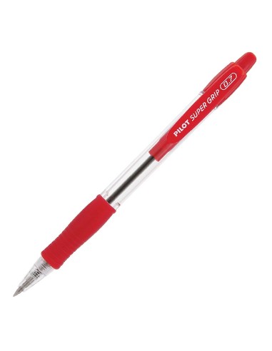 Esferográfica Pilot Super Grip F Retrátil Vermelho 0,7mm 1un