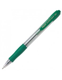 Esferográfica Pilot Super Grip M Retrátil Verde 1mm 1un