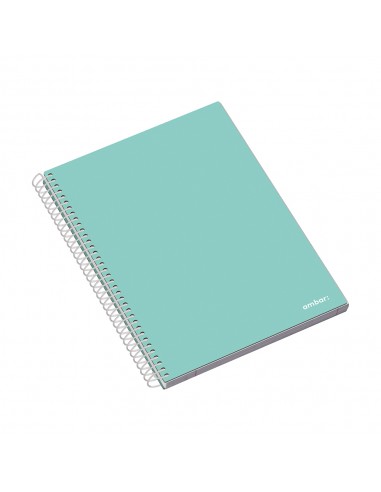 Caderno Espiral A4 Pautado Capa Dura Ambar School 70g 120Fls
