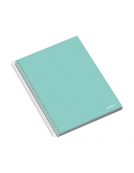 Caderno Espiral A4 Pautado Capa Dura Ambar School 70g 120Fls