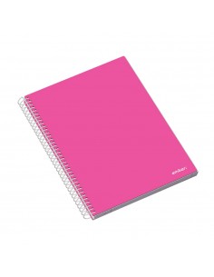 Caderno Espiral A4 Quadri Capa Dura Ambar School 70g 120Fls