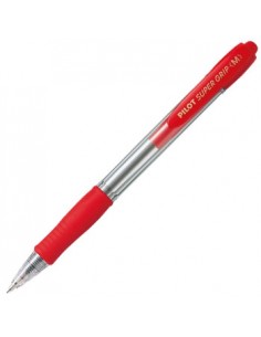 Esferográfica Pilot Super Grip M Retrátil Vermelho 1mm 1un