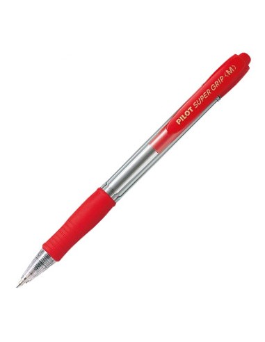 Esferográfica Pilot Super Grip M Retrátil Vermelho 1mm 1un